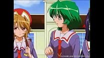 Anime Japanese Teen spreads her legs for sex