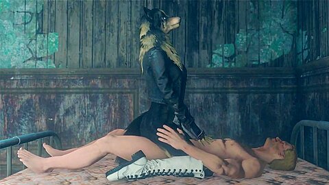 (furry) Silvey The Wolfgirl Riding Human